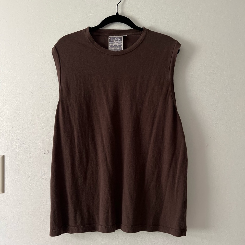 Jungmaven Brown Sleeveless Top